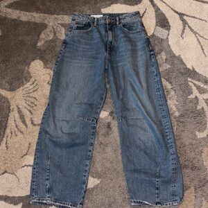 Zara Blue Wide Leg Jeans